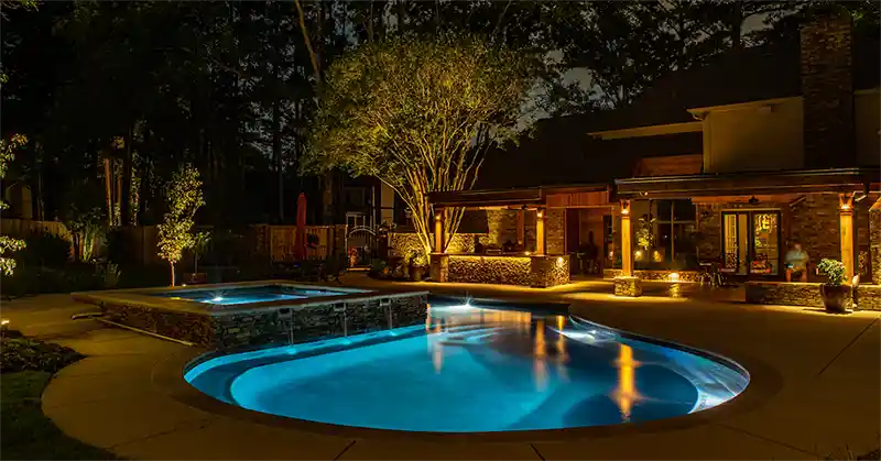 Landscape lighting installation Kansas City - outdoor and LED lighting