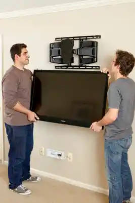 TV mounting installation Kansas City KS - wall mount and cable concealment