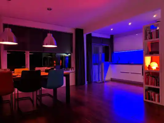 Smart lighting installation Kansas City KS - home automation and color-changing LEDs